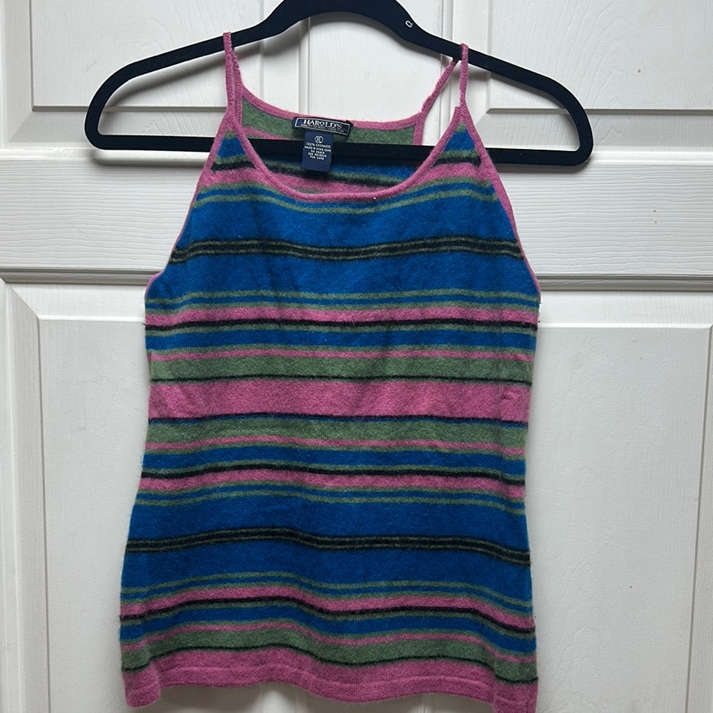 Harold's Blue and Pink Fitted Camisole